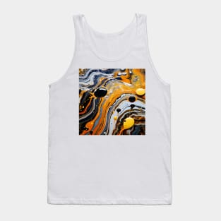 Abstract Fluid Marble Art Tank Top